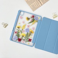 憂鬱之花手工押花iPad外殼 iPad Air 11寸 13寸 iPad Pro 11寸13
