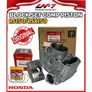 (100% ORIGINAL) RS150 RS V1 V2 RSX RS-X CYLINDER BLOCK SET COMP PISTON & PISTON RING ORIGINAL HONDA