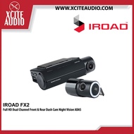 IROAD FX2 Full HD Dual Channel Front & Rear DashCam Night Vision ADAS App Control Car Camera Driving