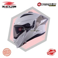 ZEUS ZS-613H METALLIC LIGHT SILVER (WITH SMOKE VISOR)