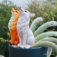 Landscaping Succulent Soft Hair Simulation Decorations Monkey Tail Pillar Flower Pot Bonsai Decorati