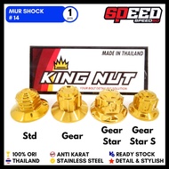 Nut 14 Cap Nut Shock Sok Gold Probolt Stainless Steel King Nut Thailand