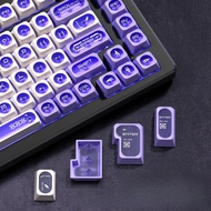 XVX Keycaps Chrysoberyl 130 Keys PC+PBT MAX Profile Wooting Aula F75 Rk100 Matte Translucent Persona