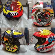 KYT MERDEKA 64 🇲🇾 HELMET KYT MERDEKA 2021 HELLCAT MALAYSIA VENOM NFJ