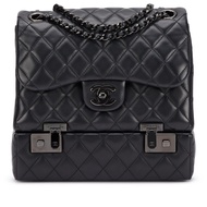 Chanel So Black Quilted Lambskin Cockpit Flap Bag Black Hardware, 2016