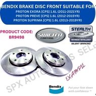 BENDIX DISC BRAKE ROTOR FRONT FOR PROTON EXORA [CPS] 1.6L '09-21YR / PREVE [CPS] '12-18YR / SUPRIMA 