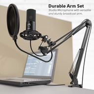 Fifine T669 –  USB Microphone (K680) with volume dial & Home Studio Bundles for Streaming Recording