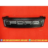 Ford Ranger T6 Front Grill Grille With LED Light [READY STOCK]