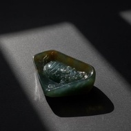 【吉祥‧長壽】黃加綠雙彩翡翠龍龜 | 天然翡翠A貨 | 送禮