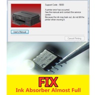 CANON E3370 WASTE INK ABSORBER RESET IC