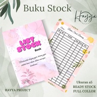 HAYYA - PRODUCT STOCK RECAP BOOK booking/ sales book/ online shop book/ book/