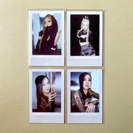 Blackpink BORN pink PC — jisoo jennie rosé rose black pink gray gray ver. polaroid instant films off