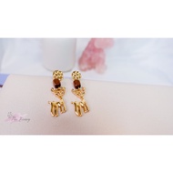 KOREAN CUTE S925 GOLDEN DEER EARRINGS  RBB0035