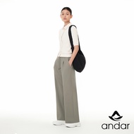 [ANDAR] All round twill wide pants Women Clothes korea style wide pants Work out clothes Andar Yoga 