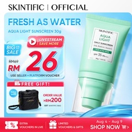 SKINTIFIC Aqua Light Daily Sunscreen SPF35PA+++ Non-sticky Lightweight Textures Acne Prone Oily Skin