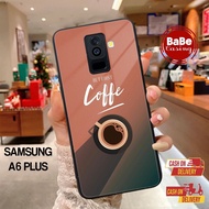 Babe Case Samsung A6 Plus Casing Samsung A6 Plus [COFFEE] Case Glossy Casing Hardcase Softcase