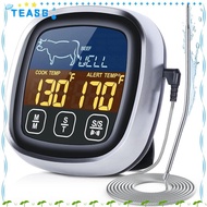 TEASG Kitchen Thermometer, Waterproof LCD Display Digital Meat Thermometer, Portable Touch Screen Me