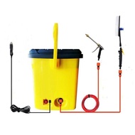 FULL SET ORIGINAL PORTABLE HIGH PRESSURE WASHER SERVICE AIRCOND CAR CLEANER WATER PUMP WATERJET 25L 