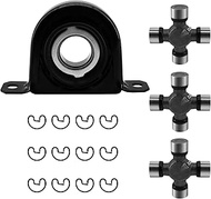 GLOCRORET Rear Drive Shaft Carrier Bearing & U-Joint Kit Fit for 1999-2010 Ford F-250 F-350 Super Du