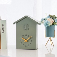 Yida Time Nordic Style Wall Clock Cuckoo out Window Time Clock Bird Hourly Chiming ClockT60