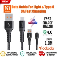 MCDODO CA-2261 / CA-2271 / CA-7960 / CA-7461 USB Data Cable 3A QC4.0 Super Fast Quick Charging