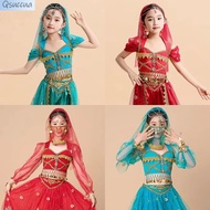 Girls Belly Dance Top Kids Stage Performance Jasmine Princess Indian Dance Top Oriental Palace Style