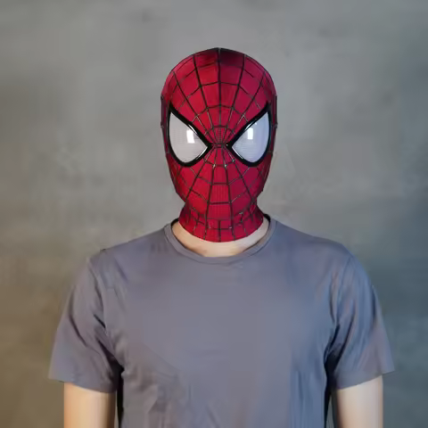 In Stock Marvel The Amazing Spider-Man 2 Mask Cosplay Toys Handmade Spider-Man Mask Including The Fr