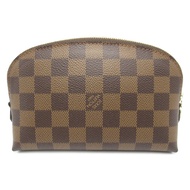 LOUIS VUITTON Pochette 化妝包 N47516 Damier Brown 二手女士 LV