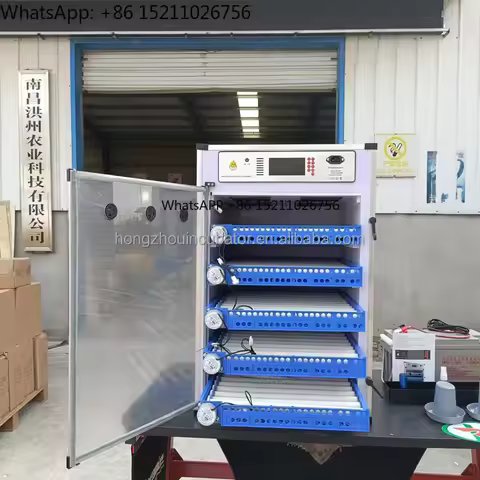 Wholesale Price Fully Automatic Solar Chicken Ostrich Egg Incubator Dual Power 340 Capacity New High
