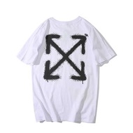 off-white短袖 OC-18273 M-XXL -  棉質上衣 休閒棉T 經典logo 短T 圓領T恤