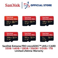 Sandisk Extreme Pro 4K Up to 200MB/s MicroSD Card With Adapter MEMORY CARD (32GB/64GB/128GB/256GB ) 