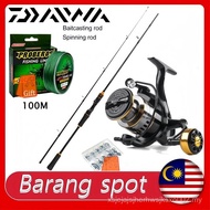2024 NEW DAIWA reel daiwa rod pancing set joran pancing fishing rod spinning reel spinning mesin pan