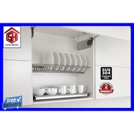Kabinet Almari Rak Gantung Dapur Pinggan/ Kitchen Cabinet Dish Rack Drainer Dryer Plate Cup Rak Dapu