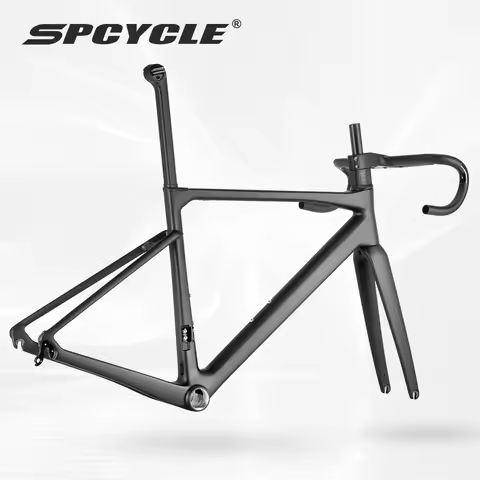 Spcycle Rim Brake T1000 Carbon Road Bike Frame Full Hidden Cable EPS Technology 700x32C V Brake Raci