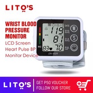Wrist Blood Pressure monitor Digital LCD Screen Heart Pulse BP monitor device