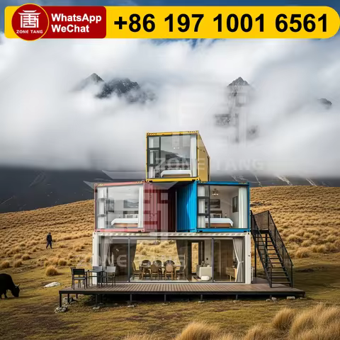 Rural Cabin Multi Layer High Quality Pre Fabricated Homes Tiny House Container Home Easy To Modify P