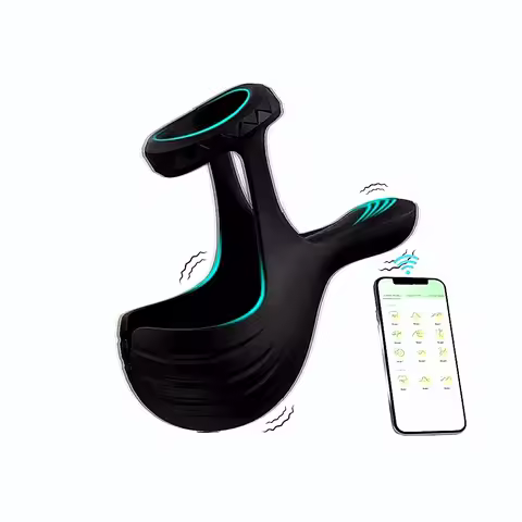 Silicone Vibrating Cock Ring Strengthens Erections With Ten Vibration Modes For Perineum And Testicl