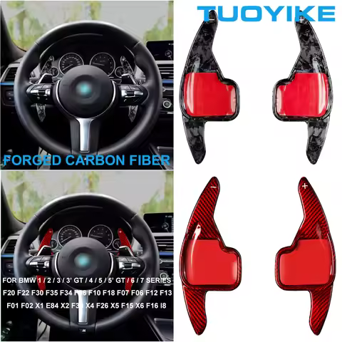 Forged Carbon Fiber Steering Wheel Shifter Paddle For BMW F20 F22 F30 F35 F34 F36 F10 F07 F06 X1 E84