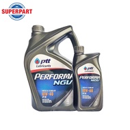 น้ำมันเครื่องเบนซิน/แก๊ส PTT PERFORMA NGV NP (10W-40) 4L แถม 1L (408684)