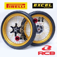 RS150 / RSX PNP Set Takasago Excel Asia, RCB Lidi Gold, Hub Gantang Chrome with Tyre