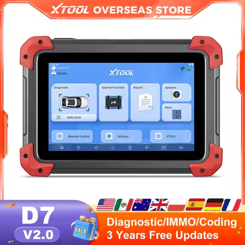 XTOOL D7 V2.0 OBD2 Scanner All System Car Diagnostic Tool Bi-directional Automotive Tool ECU Coding 