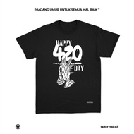Tshirttokoh - Happy 420 T-shirt