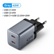 【GaN V】Vention Củ sạc nhanh 45W PD 3.0 PPS Type C 2 Công cho iPhone 16 15 Pro Max iPad Pro Macbook P