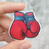 HP MERAH Red Boxing Gloves hologram Sticker Combat Sport Boxing For laptop, Motorcycle, Helmethp