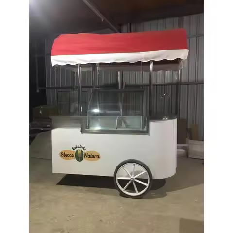 Bike Food Cart Other Snack Machines Food Kiosk Outdoor Food Trucks Trailer Kiosk Crepe Cart for Sale