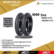 FDR Sport Racing MP-27 Tires Ring 14 90/80 and 100/80 Original FDR Tubeless Motorcycle Outer Tires