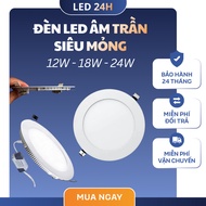 Ultra Thin Led Ceiling Light 9W 12W 18W 24W White Light Plaster Ceiling Light -