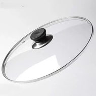 Frying Pan Frying Wok Glass Lid [26cm/27cm/28cm/32cm/34cm]/WOK LID GLASS 26CM~34CM (K)