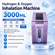 Hydrogen Oxygen Inhalation Machine 300-3000mL/min 8 Models SPE/PEM 99.992% H2 4L Tank