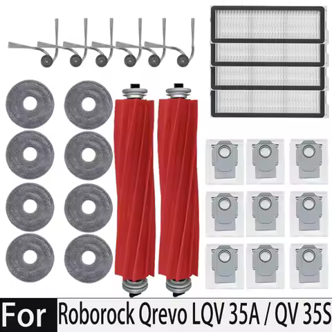 For Roborock Qrevo L / QR 598QR 798 / QV 35A / Robot Vacuum Cleaner Accessories Main Side Brush Hepa
